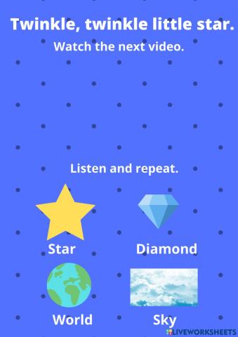 Twinkle twinkle little star
