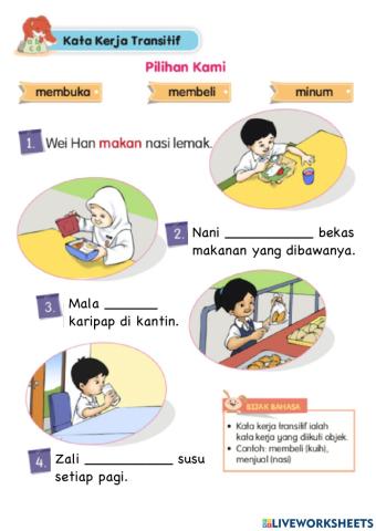 Bm Tahun1 unit 8 sedap dan sihat