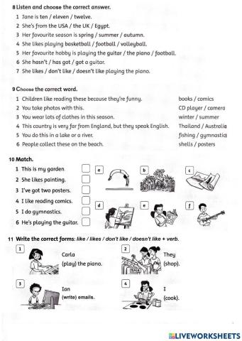 Children 3 - test 3 and 4 B