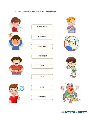 Match the healthy problems