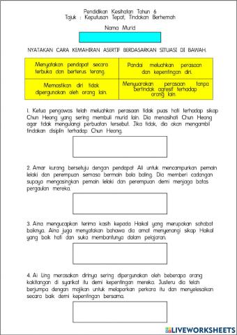 Keputusan Tepat, Tindakan Berhemat
