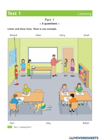 Flyers Practice Tests Plus - Test 1 - Listening