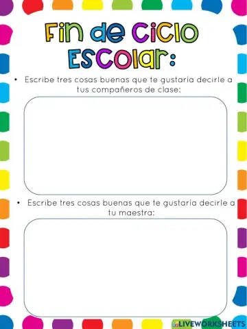 Fin de Ciclo Escolar