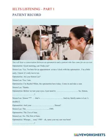 B1 - Patient record - Dictation