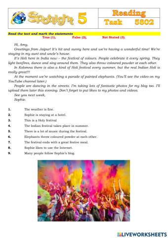 Spotlight 5 Task 5802