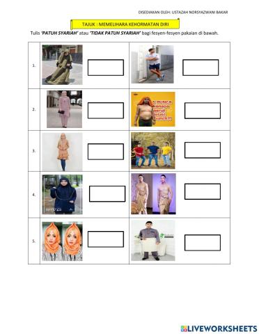 Memelihara kehormatan diri