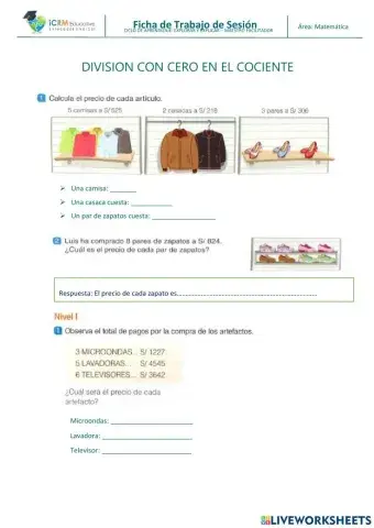 División con cero al cociente