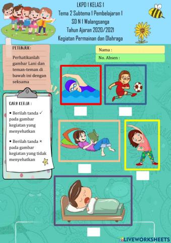 Kegiatan Bermain dan Olahraga