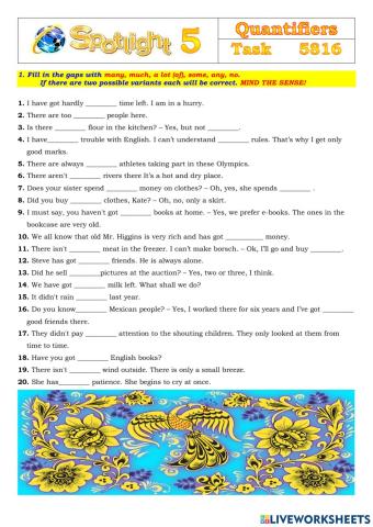 Spotlight 5 Task 5816