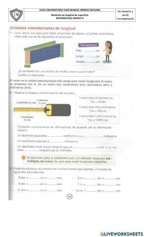 Unidades estandarizadas de longitud