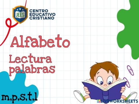Letras y palabras m p s t
