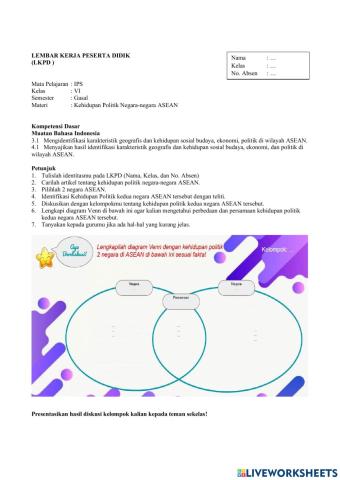 Diagram venn fakta politik ASEAN