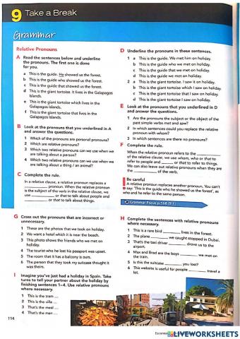 Listening and relative clauses