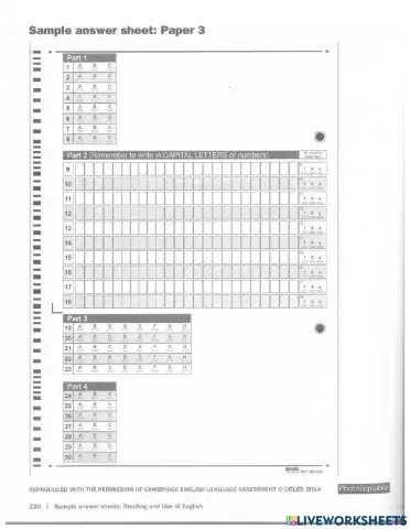 Mock 3 listening FCE2
