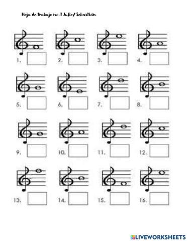Identificación de notas musicales