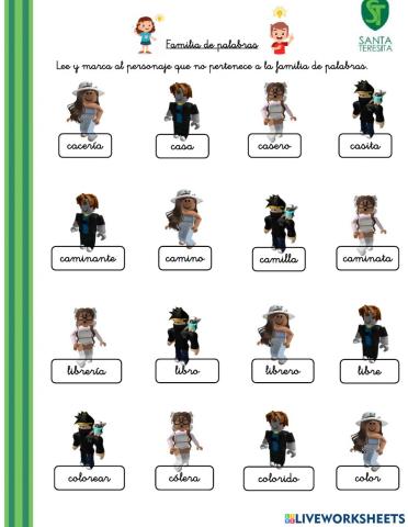 Familia de palabras
