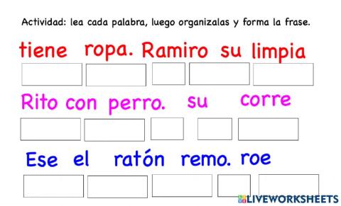 Formación de frases