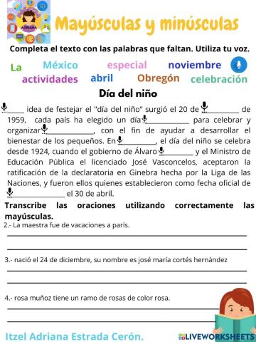 Mayúsculas y minúsculas