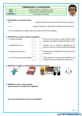 La democracia y el estado de derecho