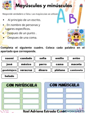 Mayúsculas y minúsculas