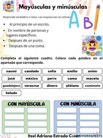 Mayúsculas y minúsculas