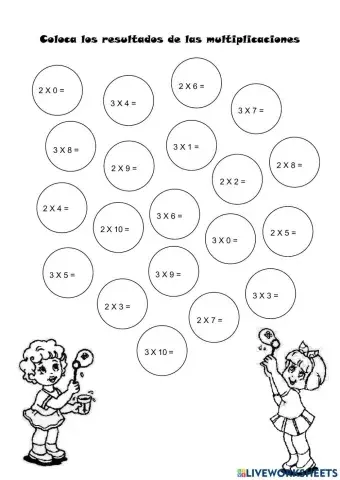 Multiplicacion por 2 y por 3