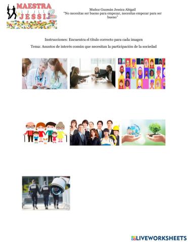 Asuntos de interés y participación social