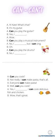 Can - can't conversation