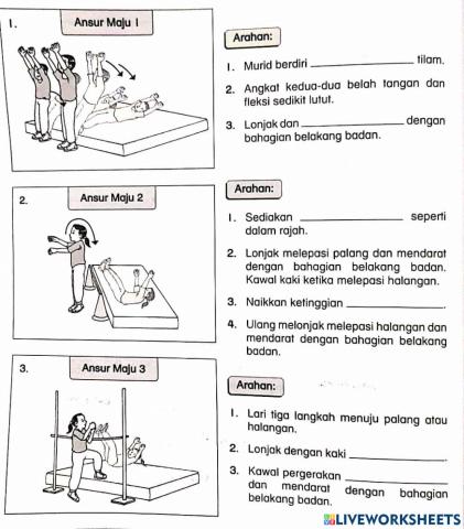Latihan Ansur Maju Lompat Tinggi