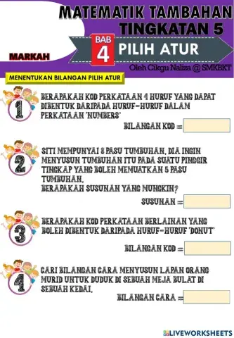 Pilih atur dan gabungan