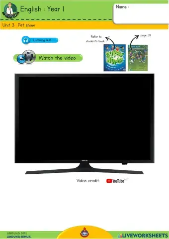 English Y1 - Pet show