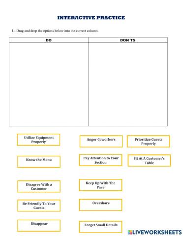 Interactive practice