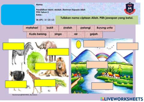 Beriman Kepada Allah Thn 3 PPKI sr