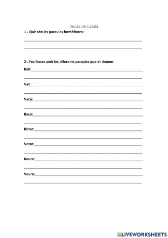 Verbs sisè de primària