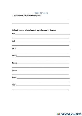 Verbs sisè de primària