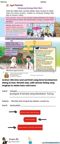 Latihan Ayat Perintah - BM Tahun 3