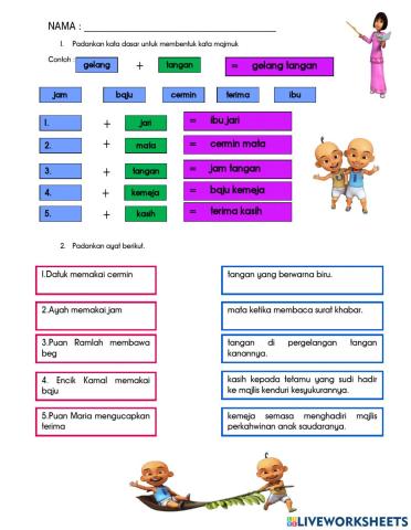 Kata majmuk bebas tahun 4