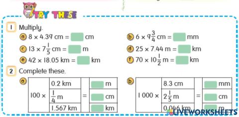 Multiplication units of length