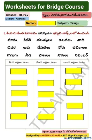 Level-1-Telugu-WS-11