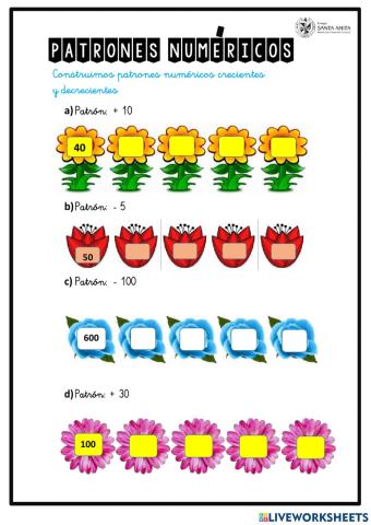 Patrones numericos