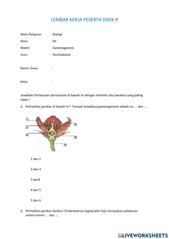 LKPD 9 Biologi 12