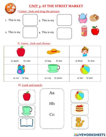 Unit 3:AT THE STREET MARKET