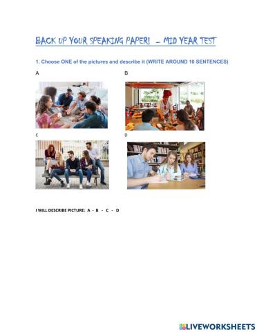 ORAL TEST QUESTIONS AND PICTURES - MID YEAR 2021 - 3RD YEAR