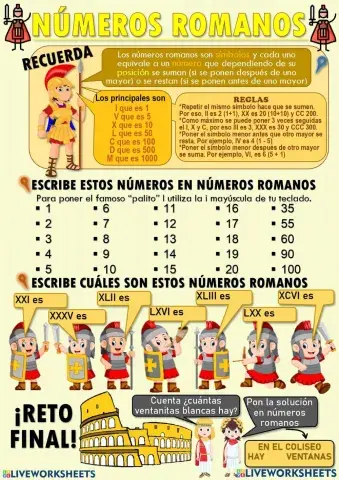 Números Romanos 4º