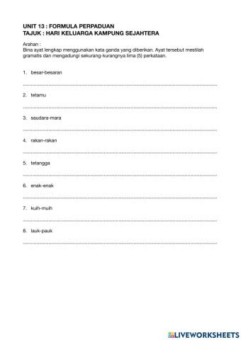 Bina Ayat : Kata Ganda