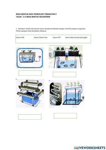 Reka bentuk sistem Akuaponik