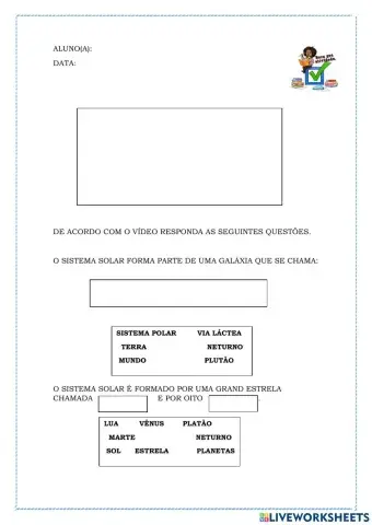 O sistema solara  e seus planetas