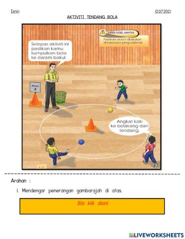 Aktiviti menendang bola