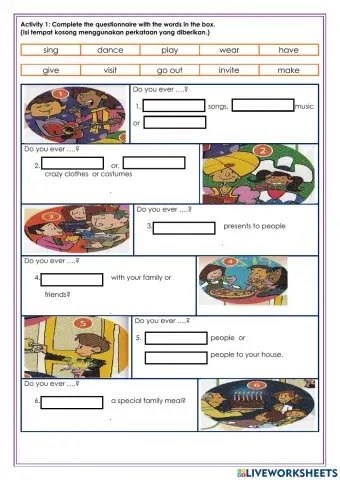 Activities during special days