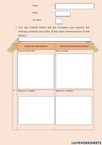 Pengertian Hak dan kewajiban Asasi Manusia